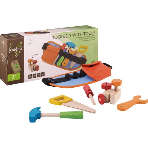 Jouéco – Tool Belt, 80022, 9 Pieces