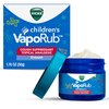 Vicks Children's VapoRub, Topical Cough Suppressant and Analgesic, Relieves Coughs and Minor Aches and Pains, Clinically Proven, Starts Working in Minutes for Fast Relief, For Children Ages 2+, 1.76oz