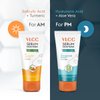 VLCC Serum AM+PM Combo Face Wash | Salicylic Acid Helps Reduce Acne | Hyaluronic Acid Hydrates Skin Barrier | Morning + Night Facial Cleanser | 5.07 Fl Oz/150 ml Each (2 Piece Set)