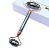 Terahertz Facial Roller Skin Care - Face Massager Roller with Gift Box | Classy Rose Gold | Facial Gua Sha Tools | Face Roller for Wrinkles & Lifting, Eye Roller for Puffy Eyes, Terahertz for Face