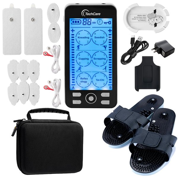 Tens Unit Muscle Stimulator 24 Modes EMS Pulse Massager Machine Device Neck Back Leg Shoulder Pain Relief [New Model]