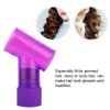 MAVIS LAVEN 360° Roatable Spin-in-curl Hair Dryer Diffuser Curly Tornado Hair Curler Blow Dryer Wind revolveHair Curl Diffuser(purpke)