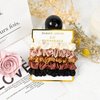 8 Pack Satin Scrunchies - Soft Hair Ties for Bachelorette Party Favors and Bridesmaid Proposal Gifts (Ivory, Rose Gold, Gold, Wine, Black)