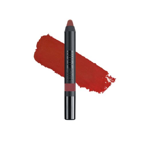 Nudestix Intense Matte Lip + Cheek Pencil, Lipstick + Lip Liner + Cheek Blush Tint, Multi Use Makeup for Long Lasting Color, Smooth Coverage, Shade: Royal