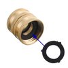 M MINGLE Garden Hose Adapter, Male to Male, Female to Female, 3/4 Inch Brass Connector, 4-Pack with Extra 4 Washers
