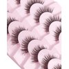 Natural Lashes Mink Natural Eyelashes False Eyelashes Natural Look False Lashes Wispy Eye Lashes Cat Eyelashes Fake Lashes KD02