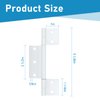 PalpitateC Storm Door Hinges Replacement fits for Larson Screen Door Hinges, Extruded Aluminum Door Hinge Kit White 3 Piece