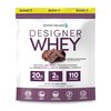 Designer Wellness, Designer Whey, Natural Whey Protein Powder with Probiotics, Fiber, and Key B-Vitamins for Energy, Gluten-Free & Kosher, Double Chocolate, 2 lb