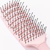 L'ANGE HAIR Siena Flexi Curved Vented Hair Brush | Detangle Brush with Nylon Bristles | Best Brush for Tangles and Knots | Ideal Brush for Men and women | Flexible Vented Brush for Airflow (Blush)
