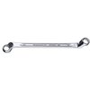 Stahlwille 41041719 Double Ended Ring Spanner (Wrench) with Offset Heads, Chrome Alloy Steel & Chrome Plated, Has Anti-Slip Drive Profile, For Work in Confined Spaces, Size 17 x 19 mm, L. 270 mm