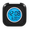 SHARP Pillow Personal Alarm Clock – Wake to Vibration or Beep! - Use on Nightstand or Under Pillow! – Great for Travel or Home Use - Battery Operated - Black