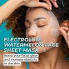Vitamasques Electrolyte Watermelon Face Sheet Mask, 7 Pack, Boosts Skin Elasticity, Hydrating, Moisturizing, Plant-Based, Vegan-friendly