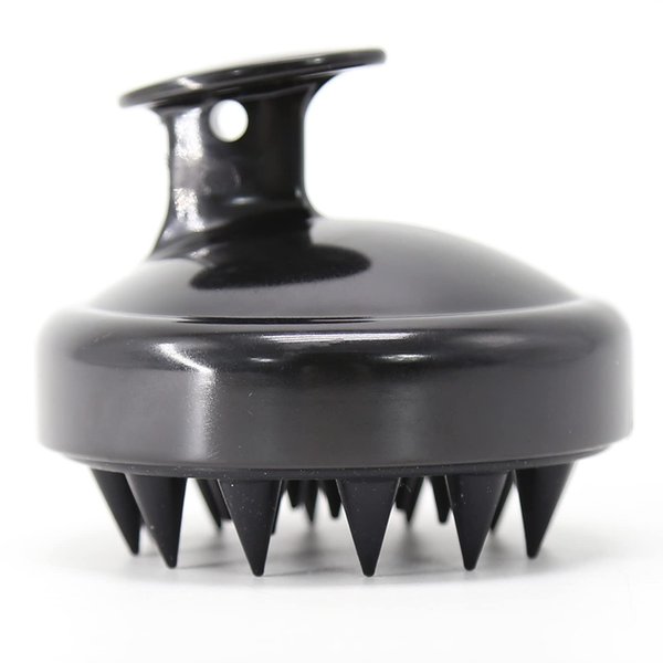 BTWTRY Black Hair Shampoo Brush Scalp Care Hair Brush with Soft Silicone Care Scalp Massager for The Scalp Exfoliate and Deep Scalp Cleansing (Black)