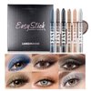 BestLand Cream Eyeshadow Sticks Set - Luxurious Colors, Long-Lasting Formula Natural & Shimmer Eye Shadow Pen, Waterproof Brightener Eye Highlighter Contour Stick (Set E)