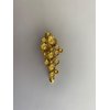 Small silver gold metal daisy flower alligator hair clip for fine thin hair (Primary color: Gold)