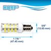 HQRP E12 110V LED Light Bulb Cool White Compatible with Whirlpool 22002263 Refrigerator/Dryer Light Bulb Replacement