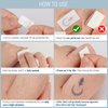 2sheets Semi Permanent Tattoo Tiny Small Temporary Tattoos Realistic Finger Tattoos Adult Women Fake Tattoos Long Lasting 1-2 Weeks