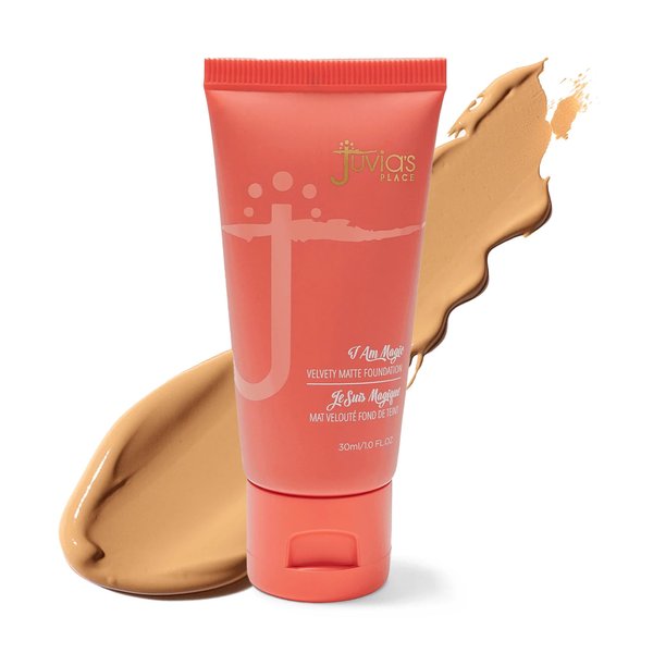 Juvia's Place I Am Magic Velvety Matte Liquid Foundation 540 - Giza - Medium w/Cool, Neutral Undertone, Makeup Foundation Full Coverage, Lightweight, Long Wear, Velvety Matte Finish