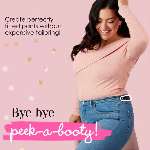 Hollywood Fashion Secrets Hip Hugger, Navy, Elastic Belt Alternative, One Size