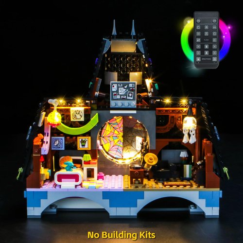 BrickBling LED Lighting Kit Compatible with Lego Wednesday & Enid's Dorm Room, Creative Light Compatible with Lego 76781-No Bricks (RC Version Light)