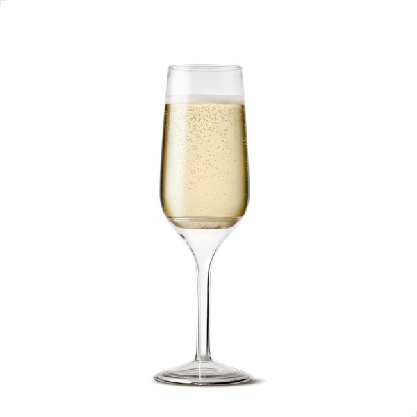 TOSSWARE POP 6oz Stemmed Flute SET OF 12, Premium Quality, Recyclable, Unbreakable & Crystal Clear Plastic Champagne Glasses, 12 Count (Pack of 1)