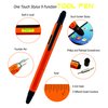 Monteverde USA 9-in-1 Tool Fountain Pen in Orange – Medium Nib, Multifunctional Pen with Stylus, Screwdrivers, Level, and Ruler – Exclusive Collection, Ideal Gift for Professionals