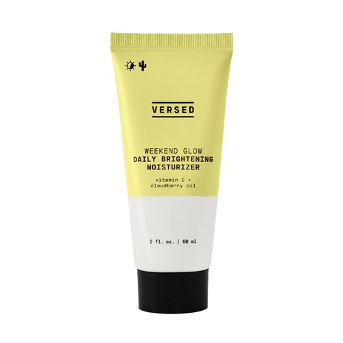 Versed Weekend Glow Daily Brightening Moisturizer - Vegan Lightweight Vitamin C Moisturizer with Cloudberry Seed Oil - Hydrating Face Moisturizer for Discoloration & Uneven Texture (2oz)