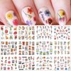 3D Water Transfer Flower Nail Stickers Lilies Camellia Flower Nail Art Stickers Spring Summer Flower Stickers for Nails Floral Nail Decals for Nail Art Supplies Nail Decor Sticker Nails for Women