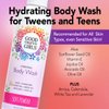 Good For You Girls Natural Body Wash with Aloe, Avocado & Jojoba Oils,Shower Gel Body Wash for Girls to Adults, Vegan and Paraben Free, Powder Scent (8 Fl oz)