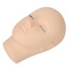 Lash Mannequin Head, 3 Layers Soft Silicone High Simulation Makeup Practice Head, Replaced Eyelids Mannequin Head for Salon Massage Training