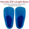 Envelop Gel Insoles for Women, Men & Flat Feet - 3/4 Arch Support Insoles for Plantar Fasciitis, Orthotic Shoe Insoles for Foot Pain Relief