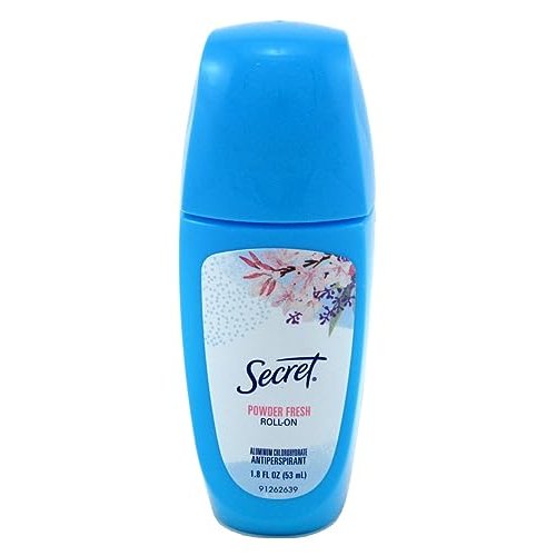 Secret Deodorant Powder Fresh 1.8 Ounce Roll-On (53ml) (Pack of 3)