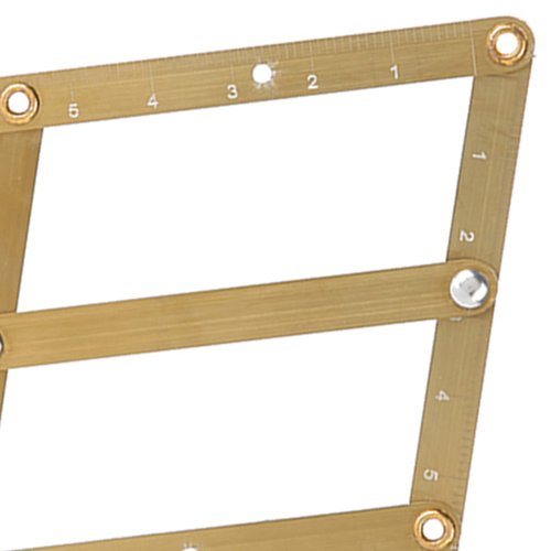 Golden Ratio Calipers, Stainless Steel Eyebrow Measuring Ruler Flexible Removable Ruler Eyebrow Mapping Caliper Permanent Makeup Measure Tool(Gold)