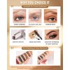 Tinted Eyebrow Gel Kit-2PCS Auburn Thickening Brow gel para cejas,Brow Fillers,Fast Definitio Brow Glue,Natural Long Lasting Waterproof Eyebrow Makeup Gift for Women with 2 Eyebrow Brushes-Set 02