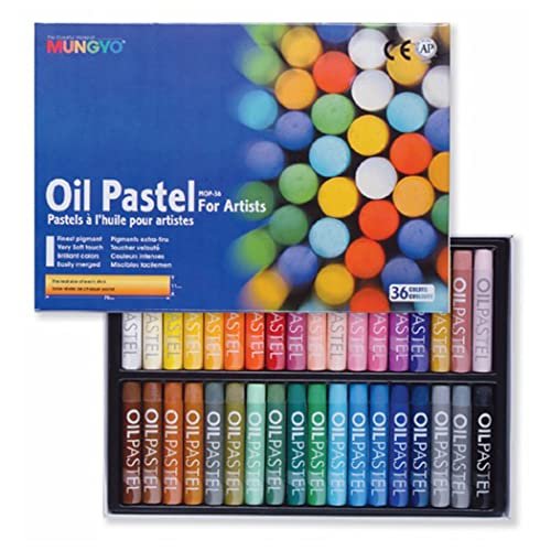 Mungyo Oil Pastels in Assorted Colours 11 x 70 mm (Pack of 36)