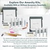 Infuse Amenity Kit | Boxed Hotel Toiletries | Bulk Set 1 oz Travel Size Shampoo, Conditioner, Lotion, Body Wash & Cleansing Bar for Guest Hospitality AirBnB/Vacation Rentals | 1 set per case