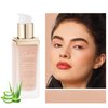 Oulac Foundation Make Up, Skincare Infused With Aloe Leaf And Vitamin E, Medium to High Coverage Liquid Foundation, Foundation Vegan 30ml, Shade：Nude 05