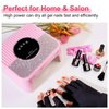 268W U V Light for Gel Nails, LimeGirl Nail Lamp LED Nail Lamp Professional with 4 Timer, 45 Lamp Beads and Automatic Sensor, Nail Cure Lamp for Gel Polish Acrylic Nail Powder (Pink)