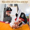 Legigo Pirate Party Set- Pirate Kids' Party Cosplay Supplies Pirate Eye Patches Inflatable Swords for Caribbean Cosplay Party (72pcs Pirate Hat Set)