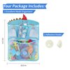 Free Swimming Baby Bath Toy Organizer Set,Quick Drying Mesh Net for Toddler Bathtub Games Holder (Blue)