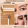 MiaSarah Liquid Eyeshadow Pencil, Earth Yellow Brown, 6-Color, Waterproof, Dual-End, Portable, Cruelty-Free