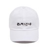 Funky Junque Bridal Baseball Cap - B*r*i*d*e - White