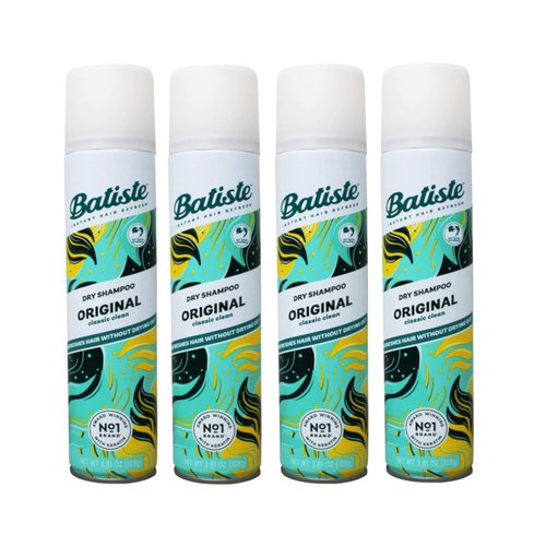 Batiste Instant Hair Refresh Dry Shampoo, Original Classic Clean, Refreshes Hair Without Drying Out, 3.81 oz (Pack of 4)