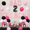 Balterever Bad Two the Bone Birthday Party Decorations for Girls Rock and Roll Music 2nd Birthday Party Supplies Born to Rock Decorations with Skull and Crossbones Balloons for 2 Years Old Girls