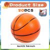 IJRPLM 20 Pcs Basketball Stress Ball,2.5 in Foam Squeeze Balls,Mini Basketball Stress Balls for Anxiety Relief,Relaxation,Small Sports Balls for Party Carnival Reward Basketball Sports Themed Party