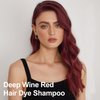 Dark Wine Red Hair Dye, Hair Dye Shampoo, Hair Color Shampoo for Men and Women, 3 in 1 Hair Dye Shampoo 16.9 Floz, Safe and Natural Shampoo Para Canas (Dark Wine Red)