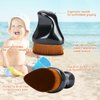 Sunscreen Applicator for Kids,Sunscreen Brush Sunblock Applicator with Protective Case for Kids,Baby,Adult,Beach Essentials for Sunscreen, Suncream and Sun Lotions（Glossy Black）