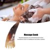 Horn Shape Hair Comb with Massage Function, Wide Tooth Comb Jade Massager, Lightweight and Portable ABS Comb for Scalp Care