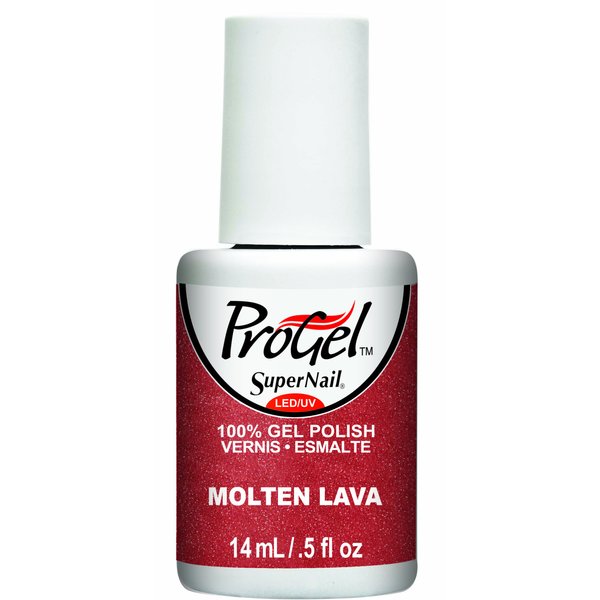 Supernail Progel Nail Lacquer, Molten Lava, 0.5 Fluid Ounce