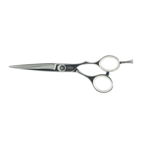 Cricket Logo Gold Series Pro 5.75” Hair Cutting Shear Professional Stylist Barber Haircutting Scissors, Stainless Steel, Convex Edge, Includes a Hair Dryer Gift